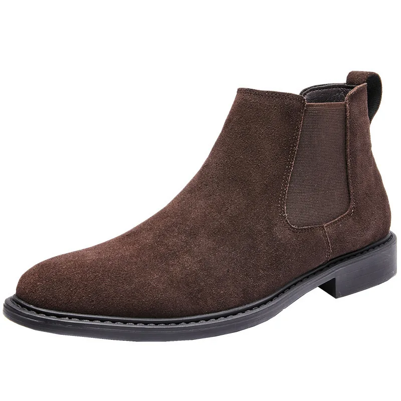 Mocassins en cuir véritable de style britannique pour hommes, chaussures formelles, confortables, courtes, pour adultes, 256