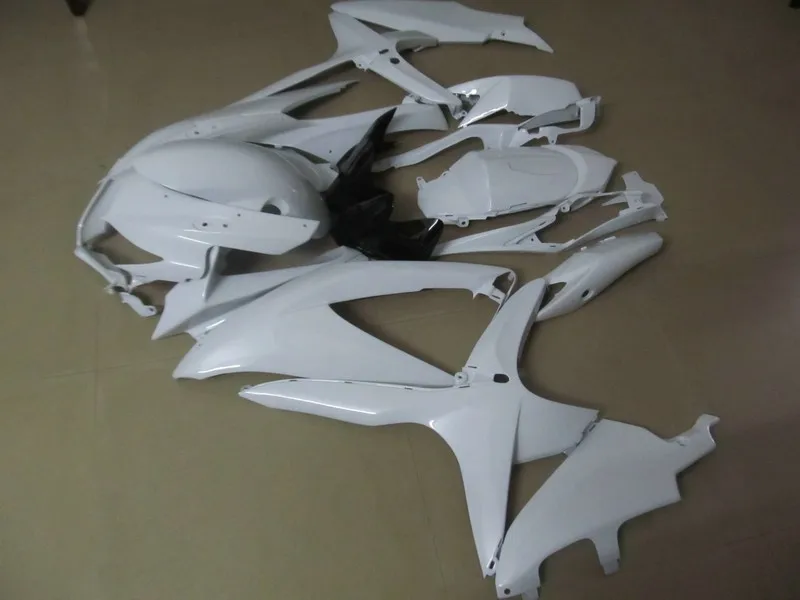 white INJECTION MOLDING  K8 Fairing For Suzuki GSXR600 GSXR750 2008 2009 2010 GSXR 600 750 Fairing