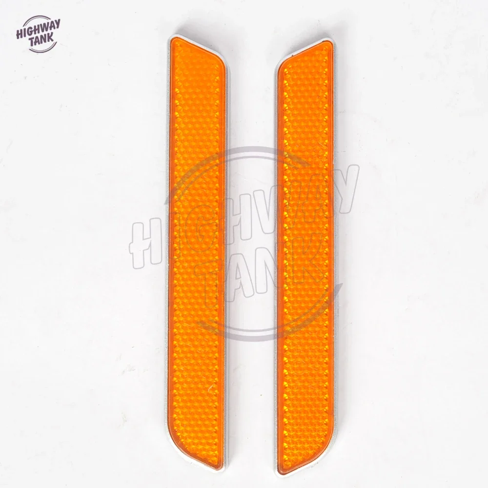 Orange Motorcycle Front Fork Leg Reflectors Shock Case for Harley-Davidson Dyna Fatboy Softail Lower Leg Slider