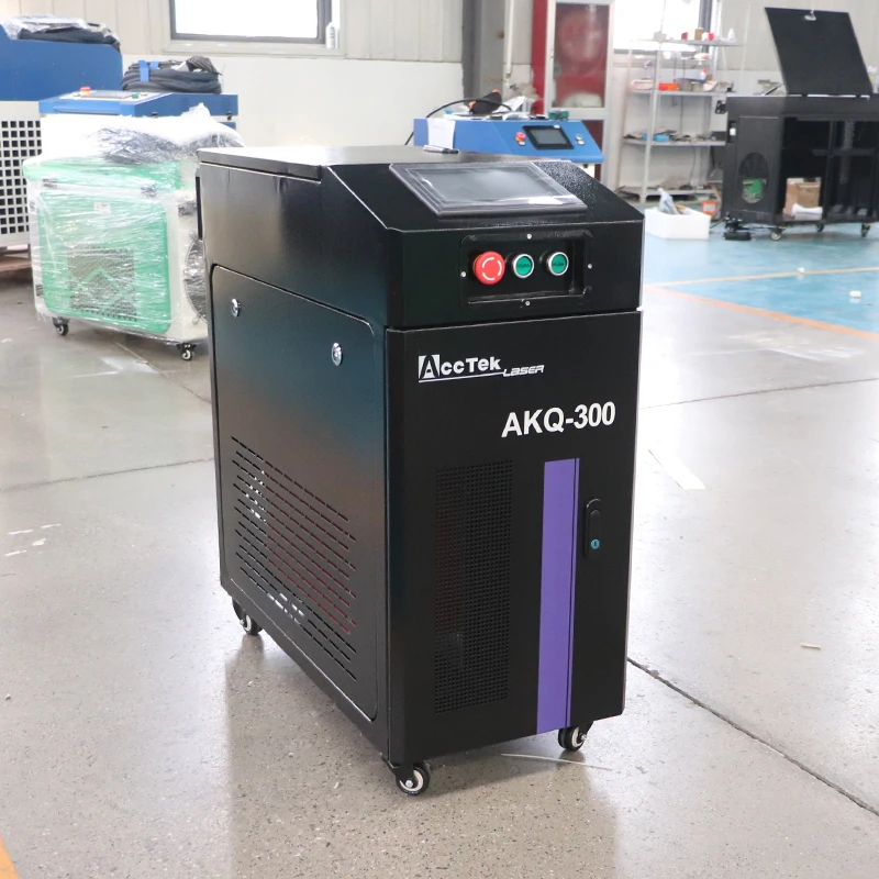 100w 200w 300w Fiber Laser Cleaning Machine Portable for Stone Cultural Relics Metal Parts Pulse Laser Cleaner Price