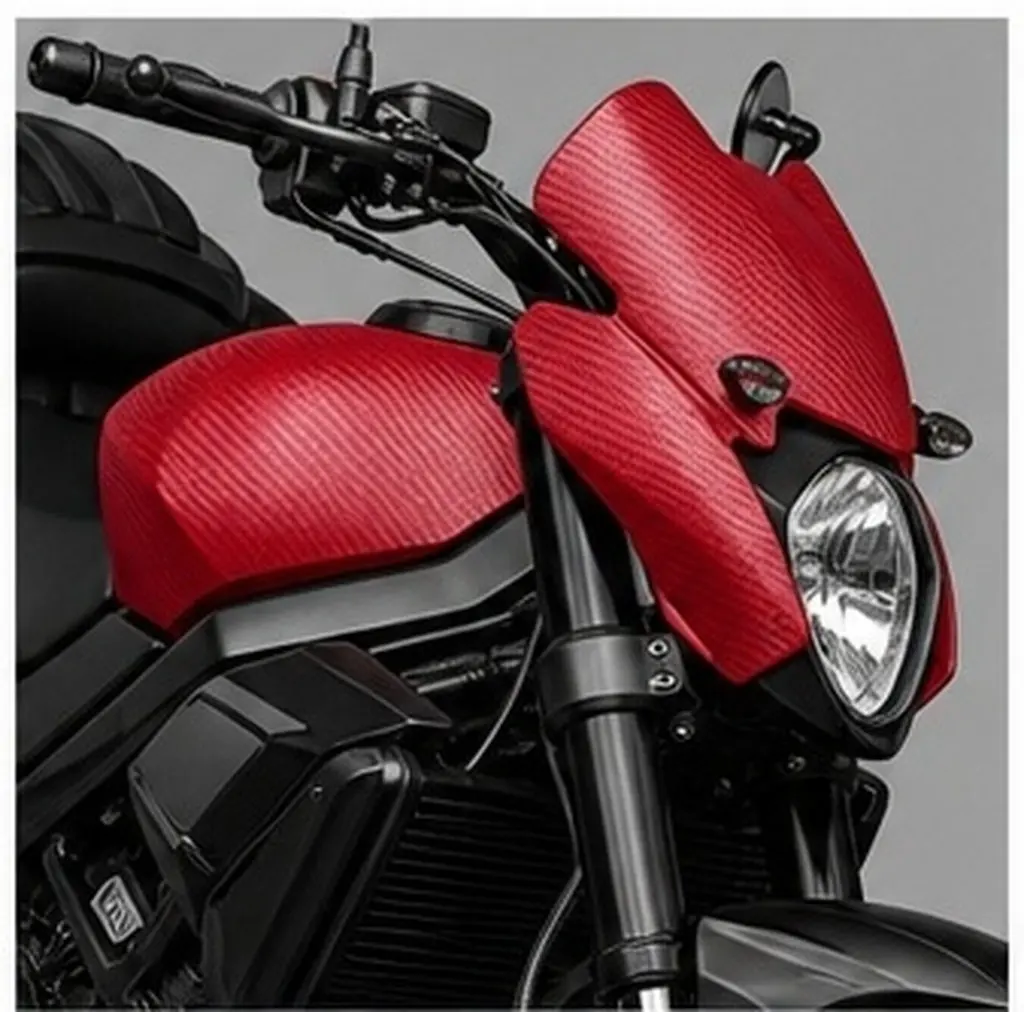 3D Carbon Fiber Wrap Roll Self-Adhesive Car Film for Vehicle Motorcycle Phone Laptop Furniture Window DIY Decor 30x127cm Red