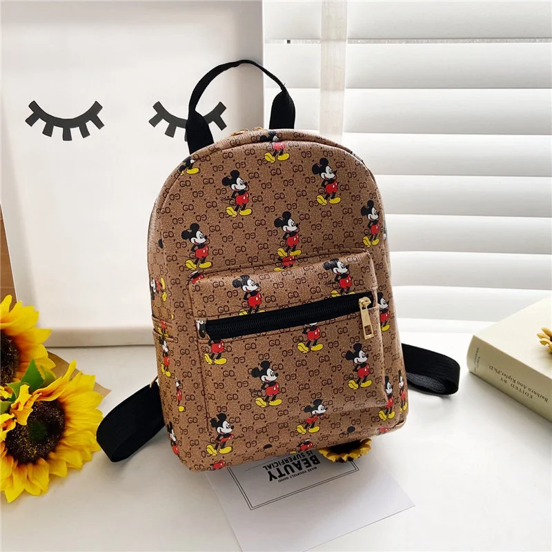 Cute cartoon Mickey Mouse new Sanrio mini student schoolbag fashionable versatile trend casual children's backpack