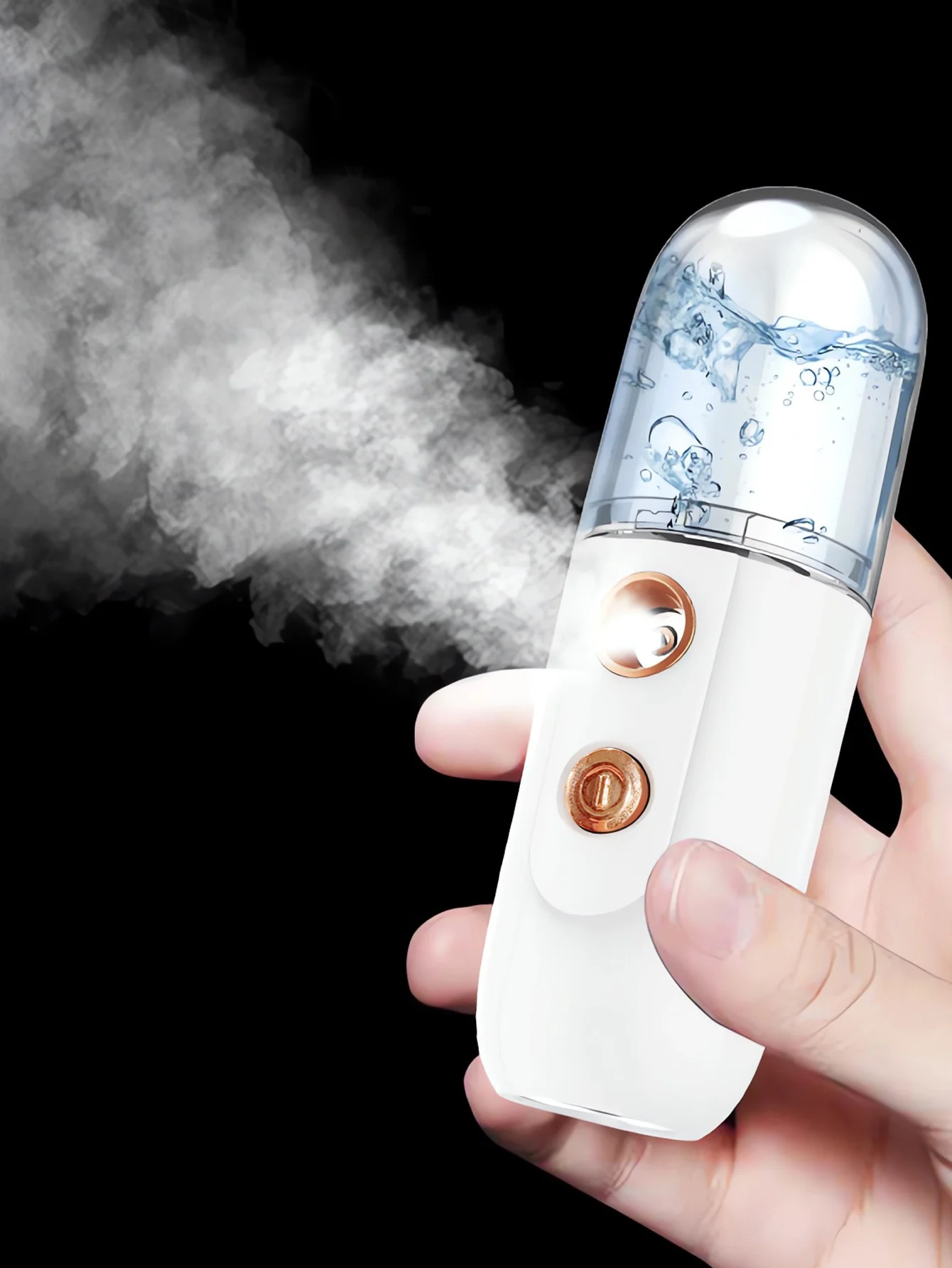 เครื่องพ่นไอน้ำนาโนสำหรับผิวหน้า เครื่องพ่นไอน้ำเย็นแบบพกพา เครื่องเพิ่มความชุ่มชื้นสำหรับผิวหน้า