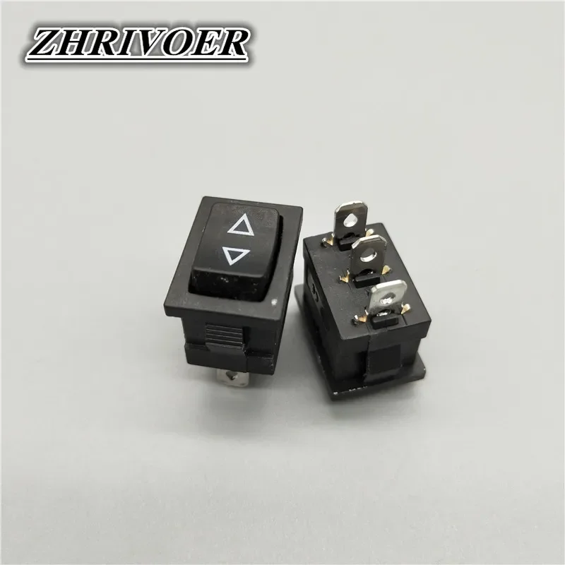 5Pcs KCD1 15*21mm 3pin Rocker Switch Power Switch 10A/125V Arrow Self-reset/Momentary Push Button Switch