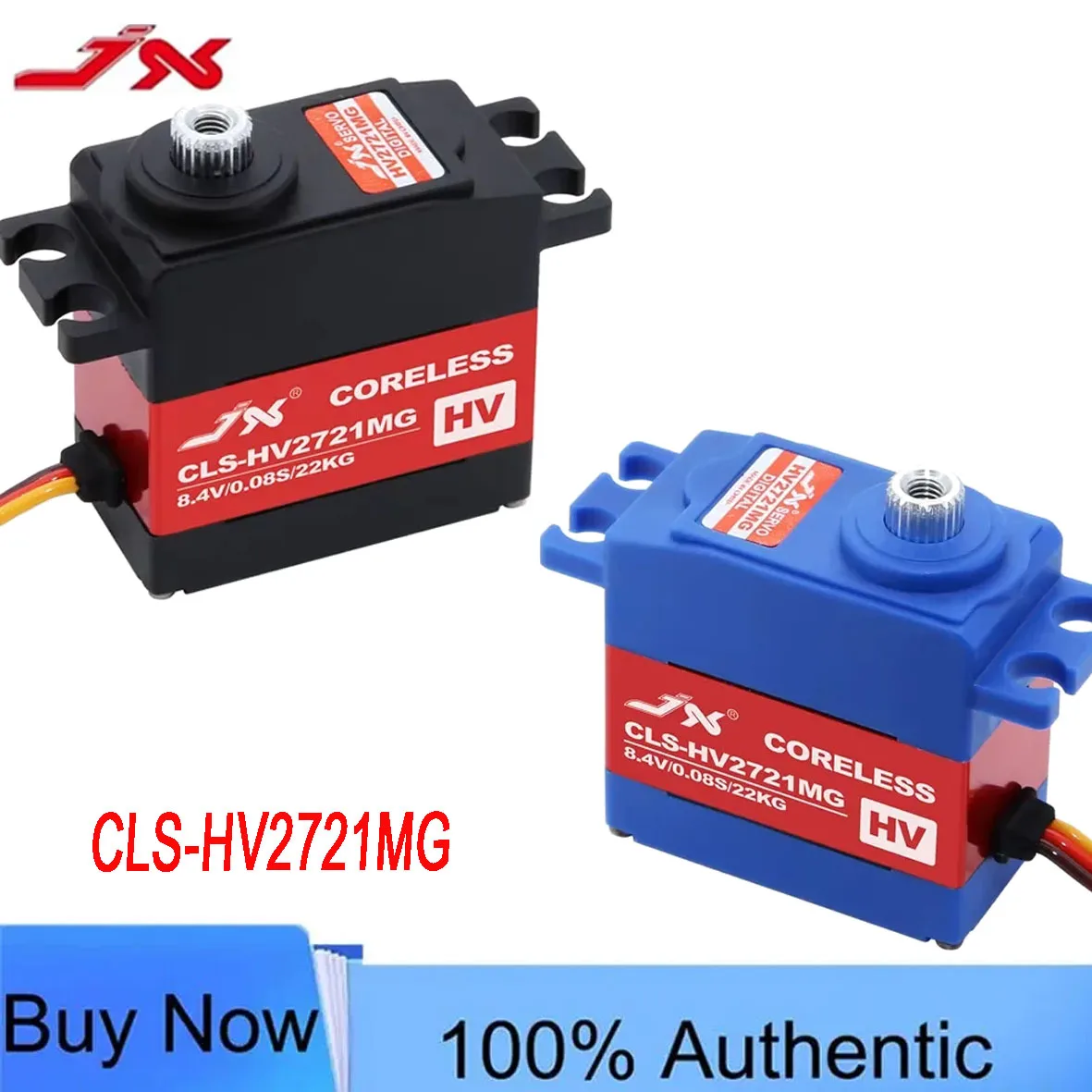 JX Servo CLS-HV2721MG 22KG High Voltage Mini Digital Servo, 22.0KG Torque for Fixed-Wing FPV Drone Helicopter Airplane RC Car