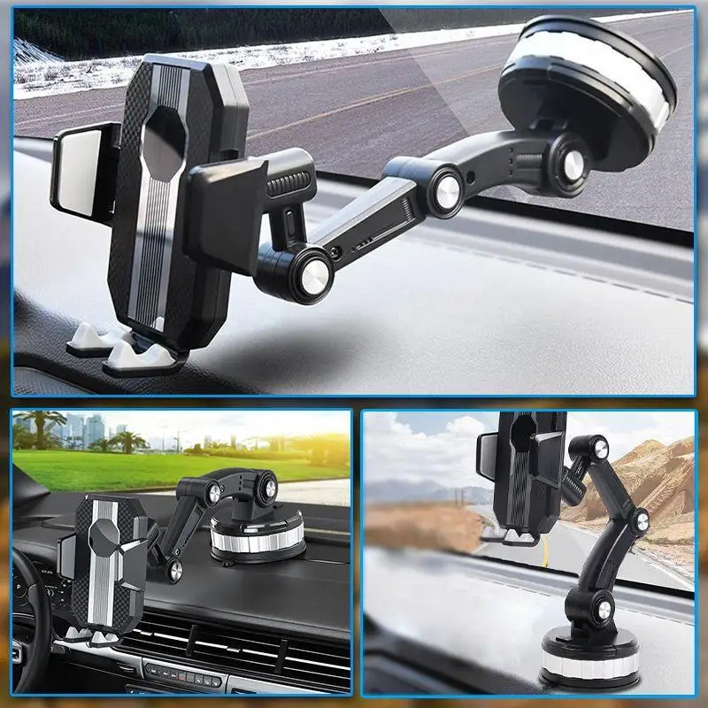 Universal Large Truck Extended Suction Cup Type Car Holder Fixed Shockproof Mobile Phone Stand Big Joint GPS Navigation Holder