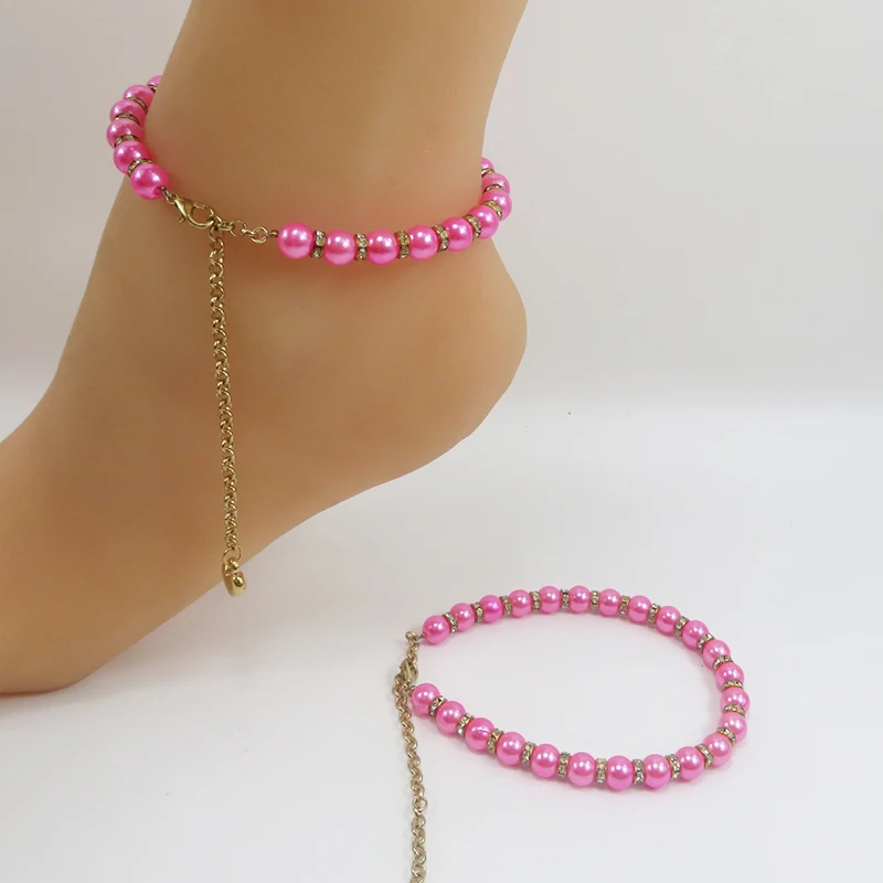 

Ladies' shoes exclusive pearl wristband