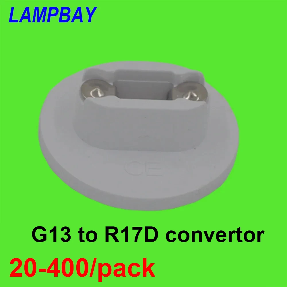 

Переходник G13 Bi-pin на R17D (HO) для светодиодных ламп T8/T10/T12, адаптер цоколя HO для аксессуаров освещения баров