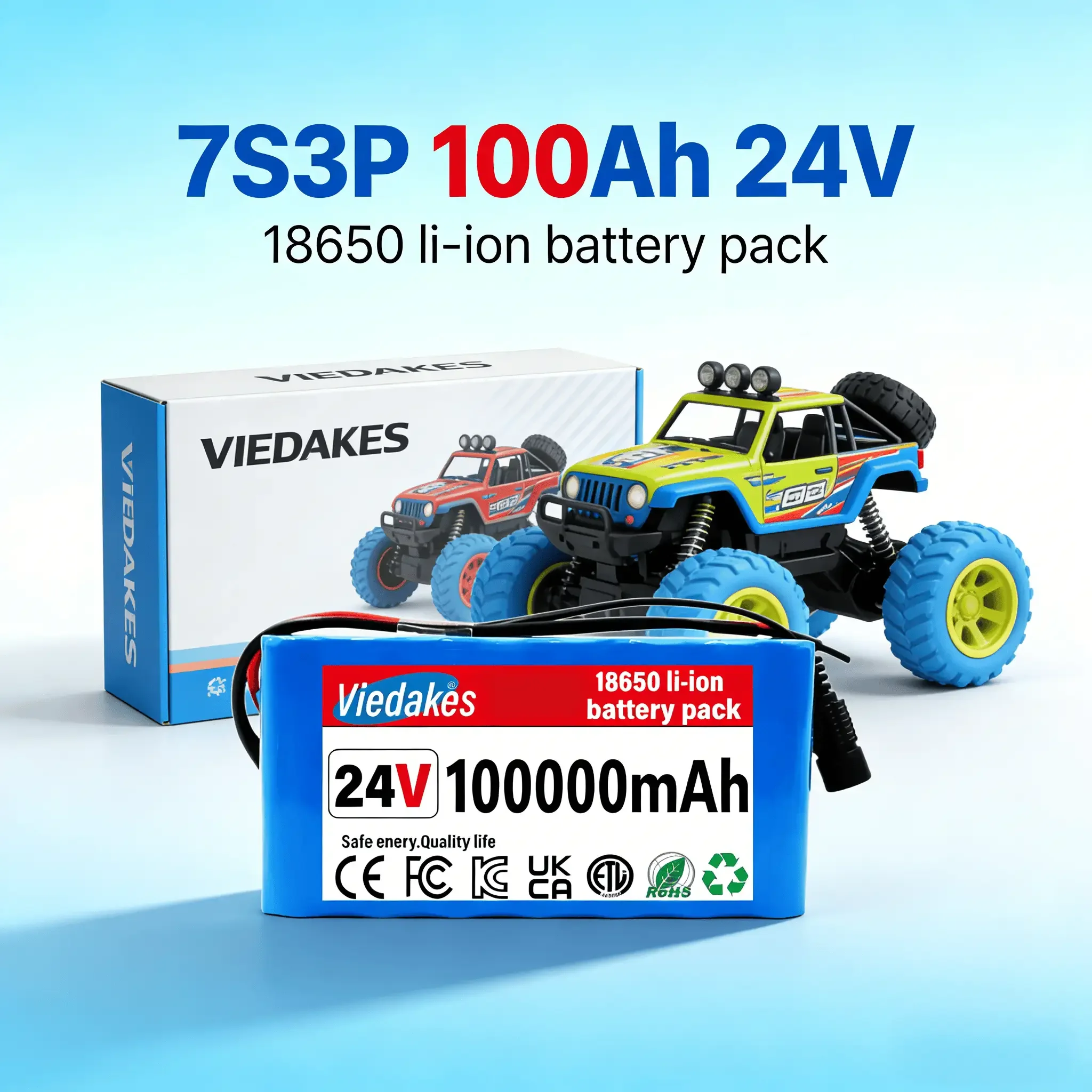 

24V bicycle Lithium battery with long lasting 100Ah,for DIY Project, RC Car, Solar Panels, LED Light Strip, CCTV Camera 24v ✅