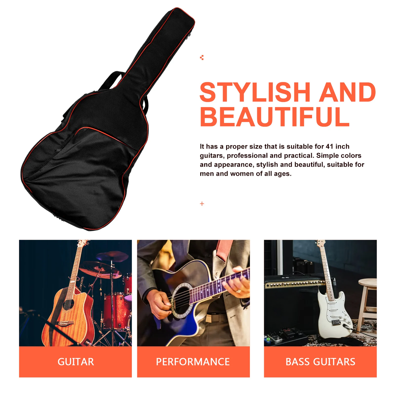 

Storage Bag Guitar Case Musical Instrument Carry Oxford Cloth Waterproof Accessories