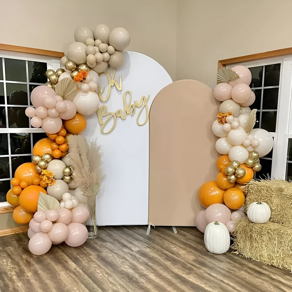 Mocsicka fondo de arco de 2 caras, animales de la selva, Fondo para Baby Shower, tema de Safari, decoraciones para fiesta de cumpleaños de niños,