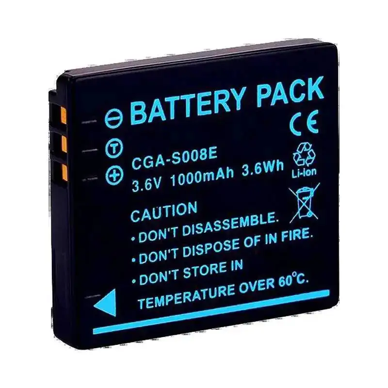 Robust Cgr-S008E Camera Battery 1000mAh For Panasonic Sdr-S9 S18GK Sdr-SW20 S7GK Strong Compatibility