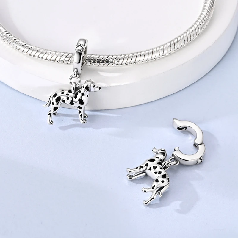 Original Charms Dalmatian Hummingbird Honeypot Globe 925 Sterling Silver Charms Beads Fit Bracelet Diy Jewelry