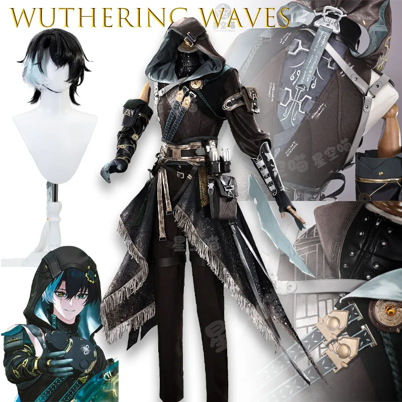 Jingran Mengzhou Seeker Cosplay, Spiel Wuthering Waves, WuWa-Outfit, komplettes Kostüm für Anime-Konventionen, Halloween-Cosplay, Rollenspiel. ​ ​ ​