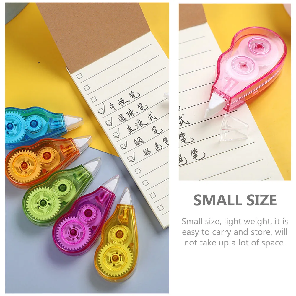 

6pcs Correction Stationery Portable Tape 12m Large Capacity Random Student Supply Portable Office Tools