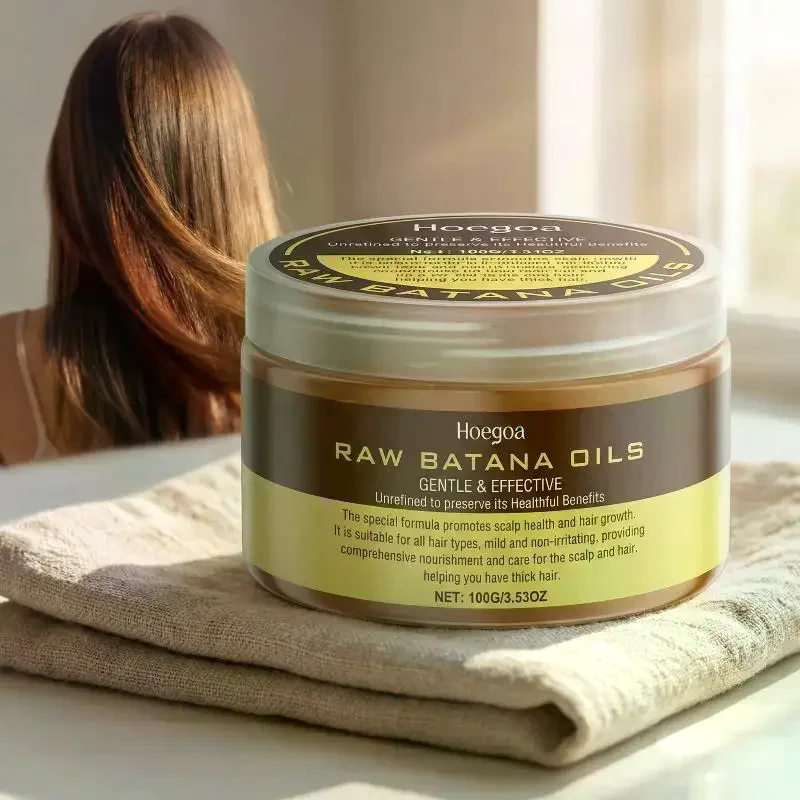 

Крем для ухода за волосами Hoegoa Batana: нежно питает, придает блеск, смягчает и придает глянцевый вид волосам.