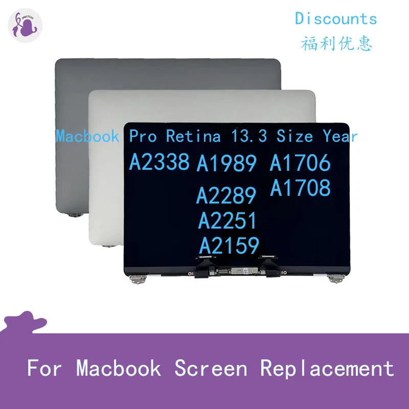 

Macbook Pro Retina 13.3 "A2338 A1989 A2289 A2251 A2159 A1706 A1708 Laptop LCD Display Assembly New Product