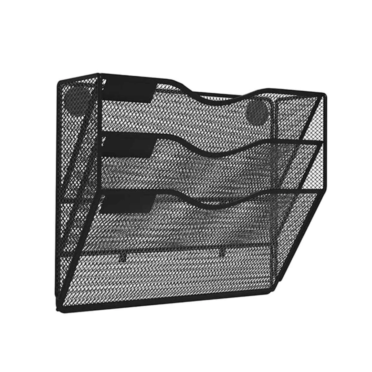 

3-уровневый магнитный держатель для файлов, без сверления, без монтажа, органайзер для магазинов, шкафы, папка для электронной почты для холодильника, офиса
