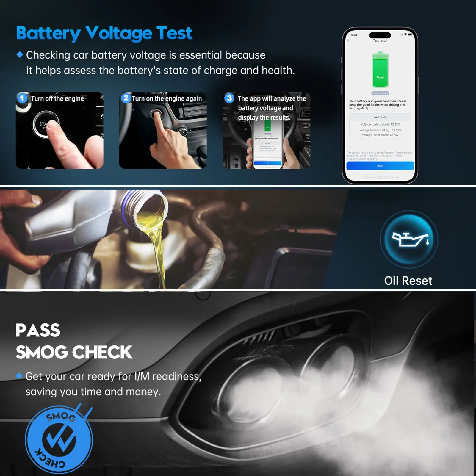 XTOOL Advancer AD20Pro جميع أدوات تشخيص النظام كامل obd2 الماسح الضوئي بطارية اختبار النفط إعادة تعيين قارئ رمز السيارة مدى الحياة تحديث مجاني