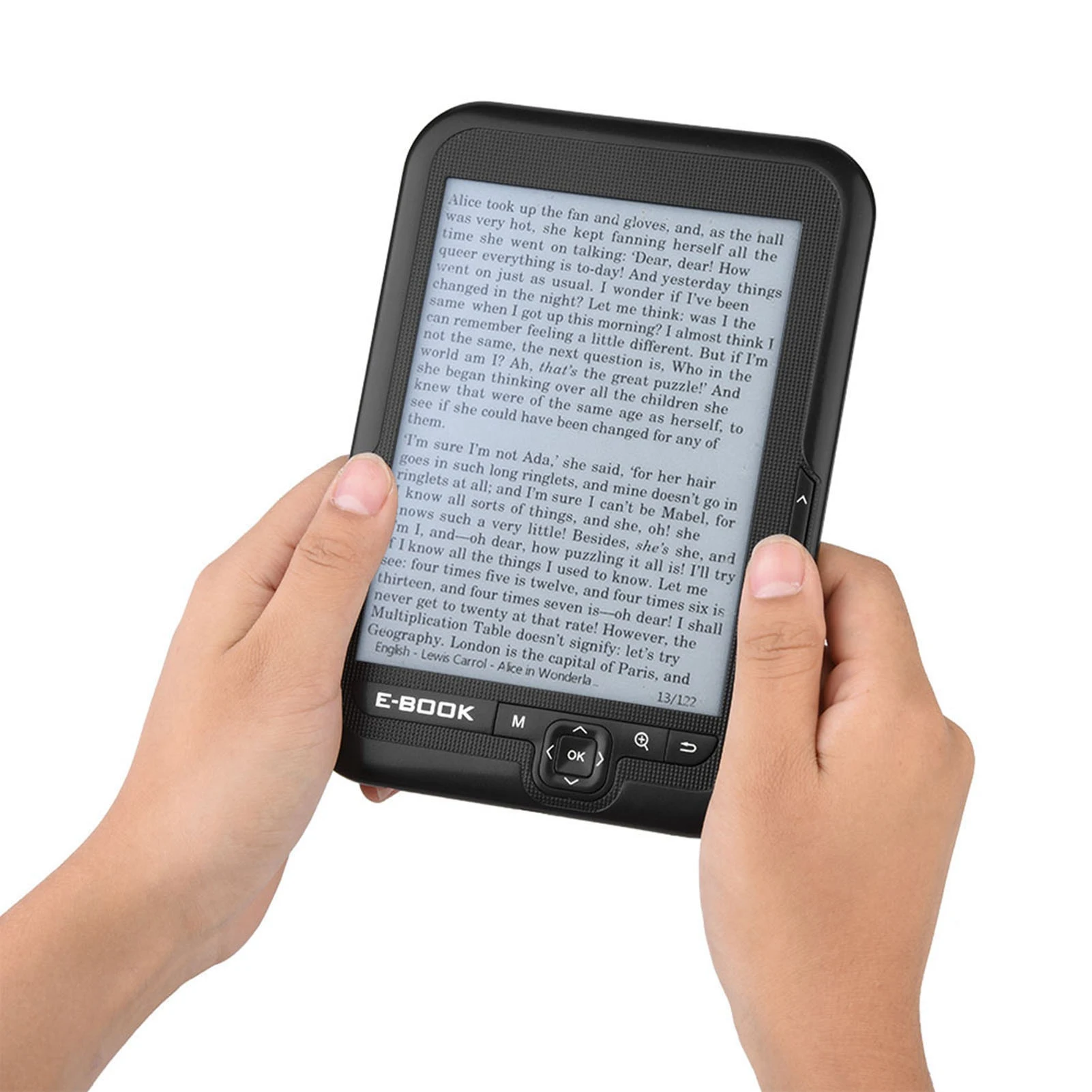 قارئ الكتب الإلكترونية الممتاز لحماية العين EInk 6 بوصة Ereader 600X800 دقة عرض 300 ديسيبل متوحد الخواص غطاء أزرق 8 جيجابايت خفيف الوزن
