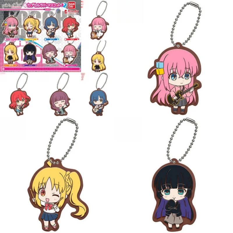 

BANDAI Official Bocchi the Rock Series 2 Anime Soft Vinyl Keychain Gashapon Capsule Toys Cute Collectible Figure Keychains