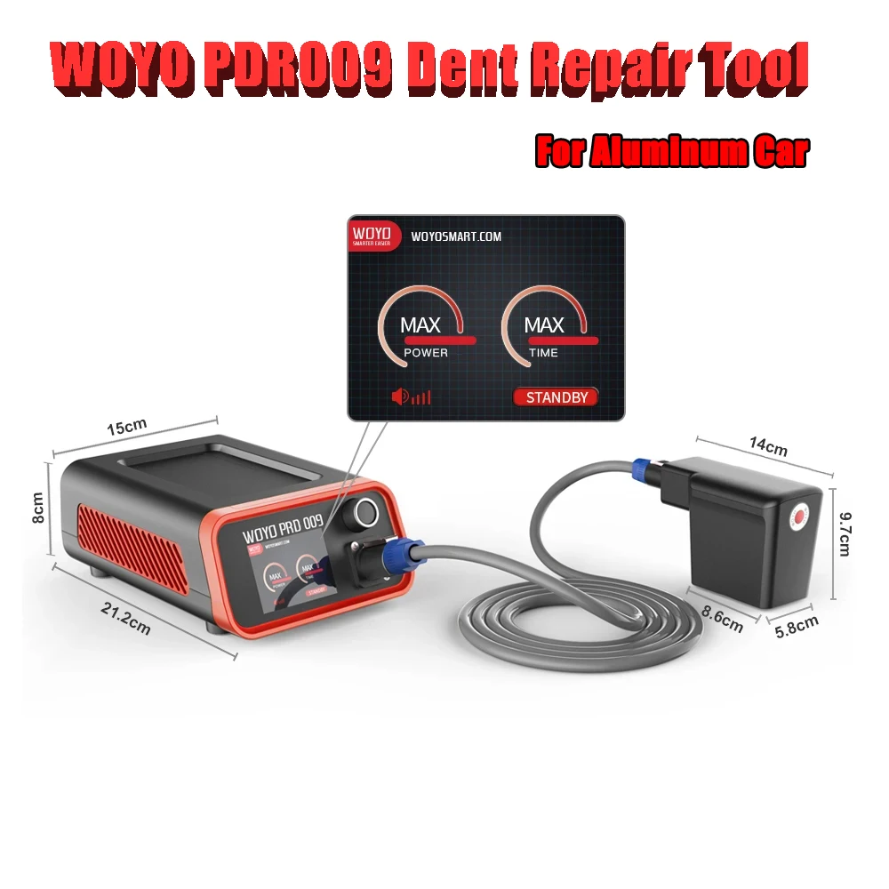 

WOYO PDR009 Aluminum Body Dent Repair Instrument Professional Magnetic Induction Heater Sheet Metal DlYer PDR Tools