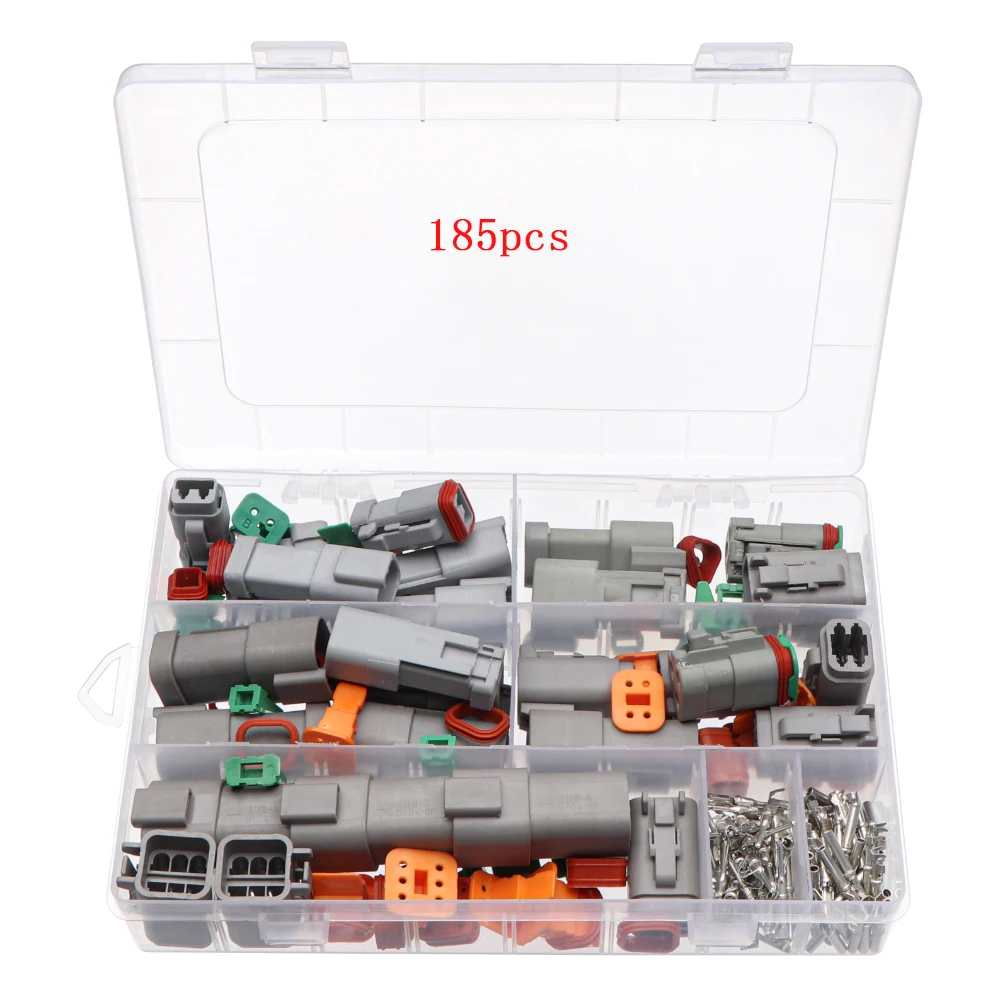 Deutsch DT conector impermeável do fio, plugue elétrico do carro, chicote de caminhão, 445 185 85Pcs
