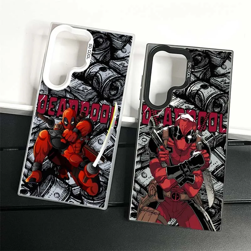 

Marvel Deadpool Cool For Samsung Galaxy S25 S24 S23 S22 S21 S20 Ultra Plus FE 5G Colorful Silver Phone Case TPU Cover