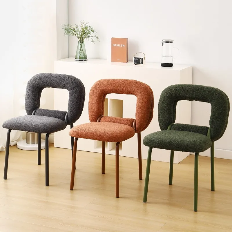 Doughnut Design With Lamb Wool Fabric For Use In Bedrooms Dressing Stools Backrests Dining Chairs Coffee Shops And Leisure Chair