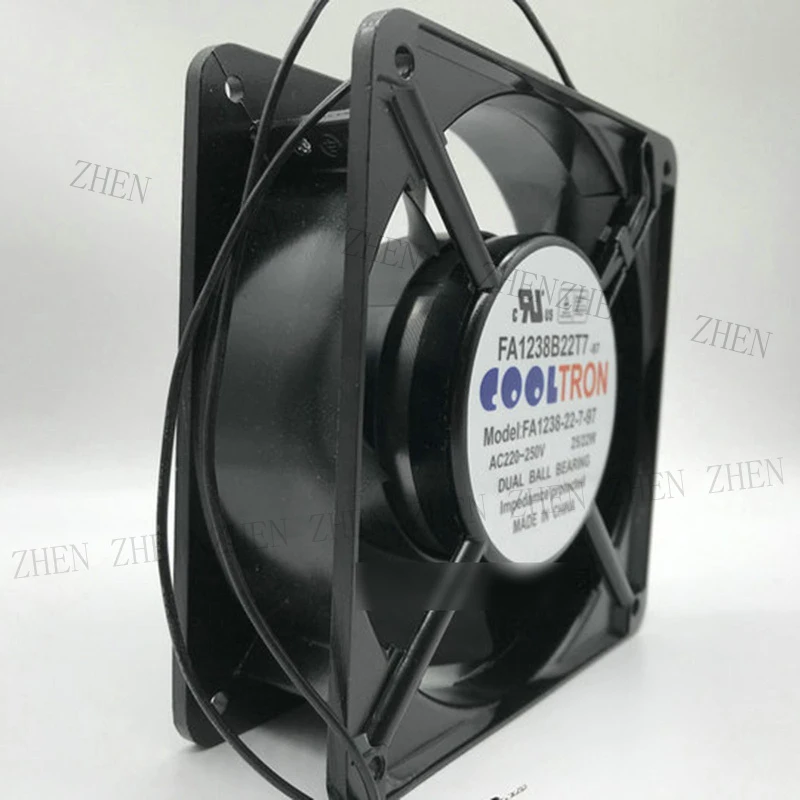 S New for COOLTRON FA1238-22-7-97 AC220V-250V 25/22W 2-wire Cooling Fan#QW