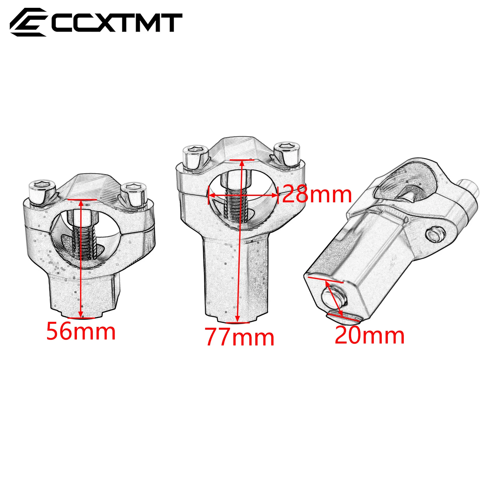 Motorcycle CNC 28MM Handlebar Risers Bar Mount Clamp For Husqvarna TC FC TE FE For KTM SX SXF XC XCF XCW EXCEXCF SMC Adventure R