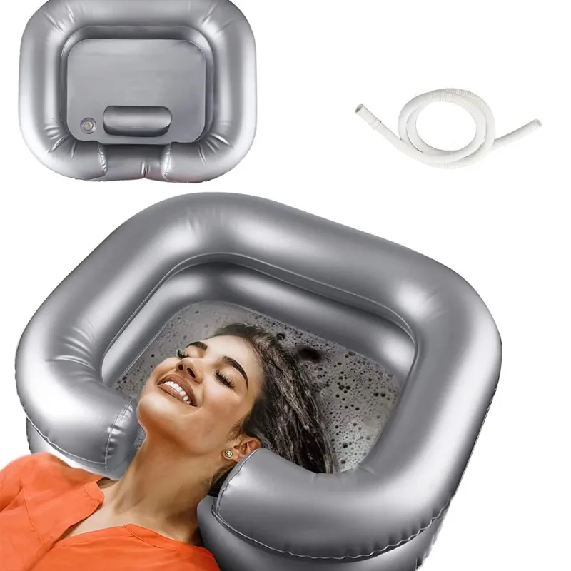 

Inflatable Portable Shampoo Basin Hair Washing Basin for Bedridden Disabled Injured Hair Wash Tubat Home Sink Hair Care