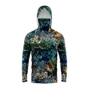 男性フードフィッシングシャツ長袖釣りtシャツuv保護釣りアパレル 10ベストセールスコイ服の男性-1