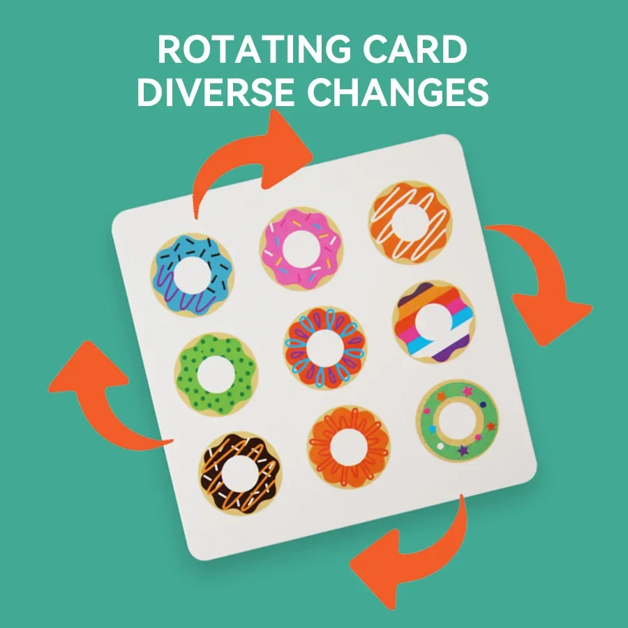 Rompecabezas de educación temprana Montessori, juego de clasificación de emparejamiento de colores, juguete para niños en edad preescolar, rompecabezas de donuts de madera, material didáctico, juguetes de regalo