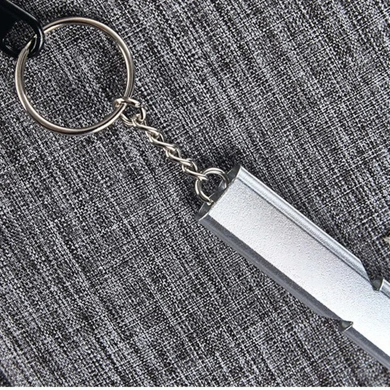 Whistle Key Chain Double Tube High Decibel Outdoor Emergency Survival