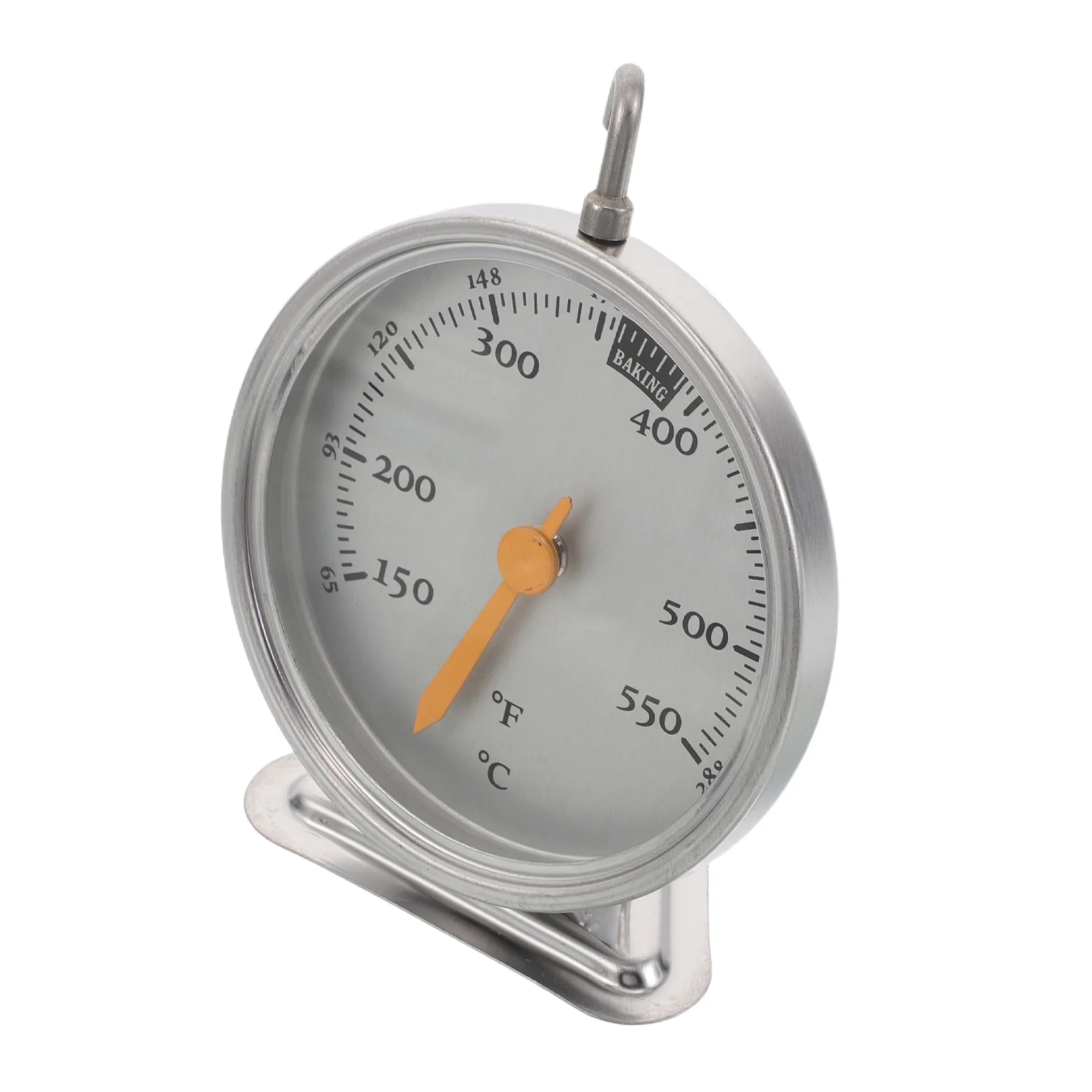 

Oven Thermometer Stainless Steel Dial Accurate Cooking Temperature Gauge Instant Read Display High Heat Resistant for Electric