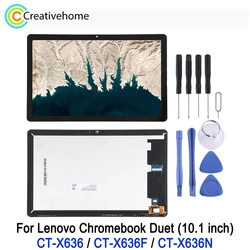 Tablet LCD Screen For Lenovo Chromebook Duet (10.1 inch) CT-X636 CT-X636F CT-X636N, LCD Display Touch Screen with Digitizer