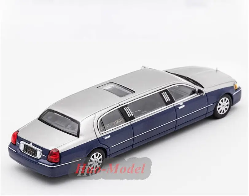 GCD 1/64 dla Lincoln City wydłużenie Retro Model samochodu odlewane zabawki ze stopu chłopcy prezenty urodzinowe Hobby wyświetlacz kolekcja ozdoby