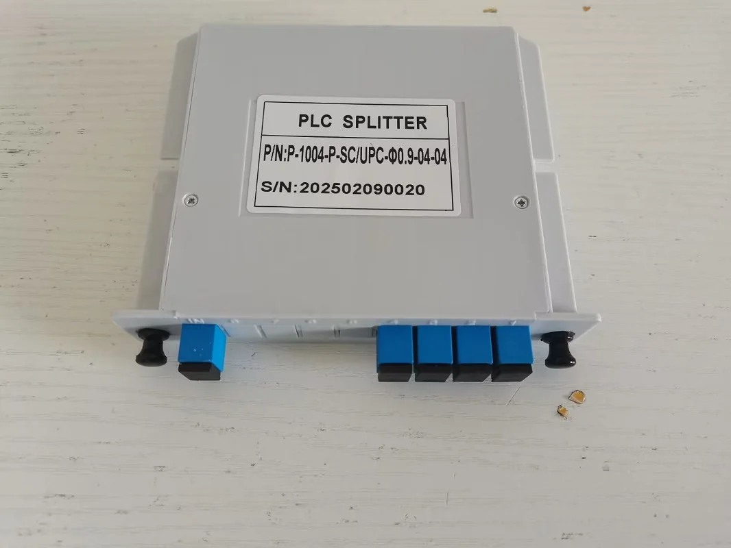 SC UPC 1X4 Fiber Optic Splitter Box Insert Sheet Optical Coupler for FTTH PLC Optical Splitter