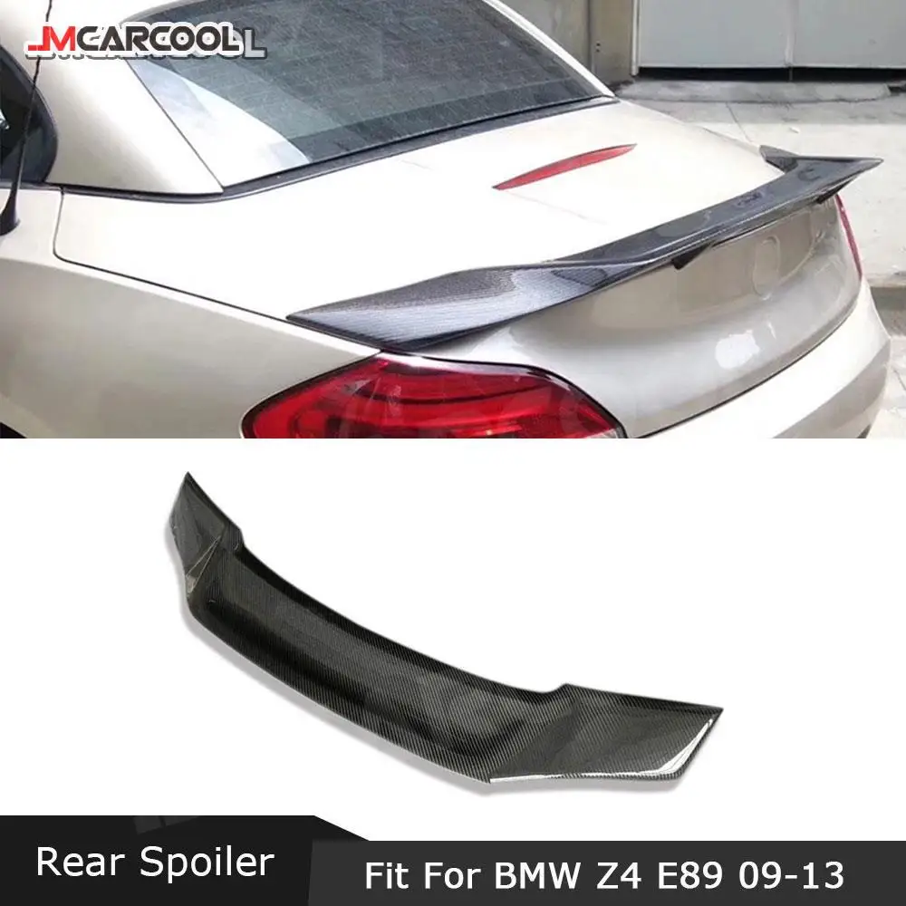 

Carbon fiber Car Rear Trunk Boot Spoiler FRP Unpainted Black Lip Wings for BMW Z4 E89 Coupe Convertible R Style 2009-2013