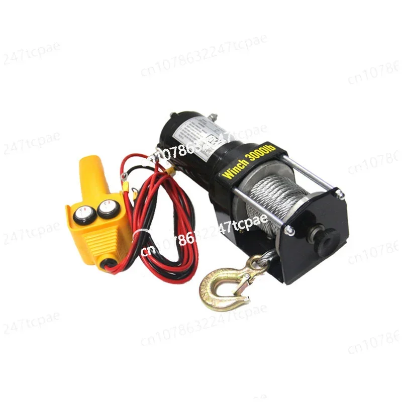 

Vehicle Self-rescue Off-road Electric Winch 3000lb 12V 24V Off-road Vehicle Winch Traction for Vehicle Crane