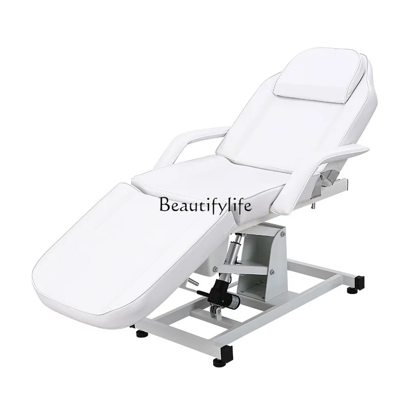 

Beauty bed liftable massage beauty salon white cross-border factory
