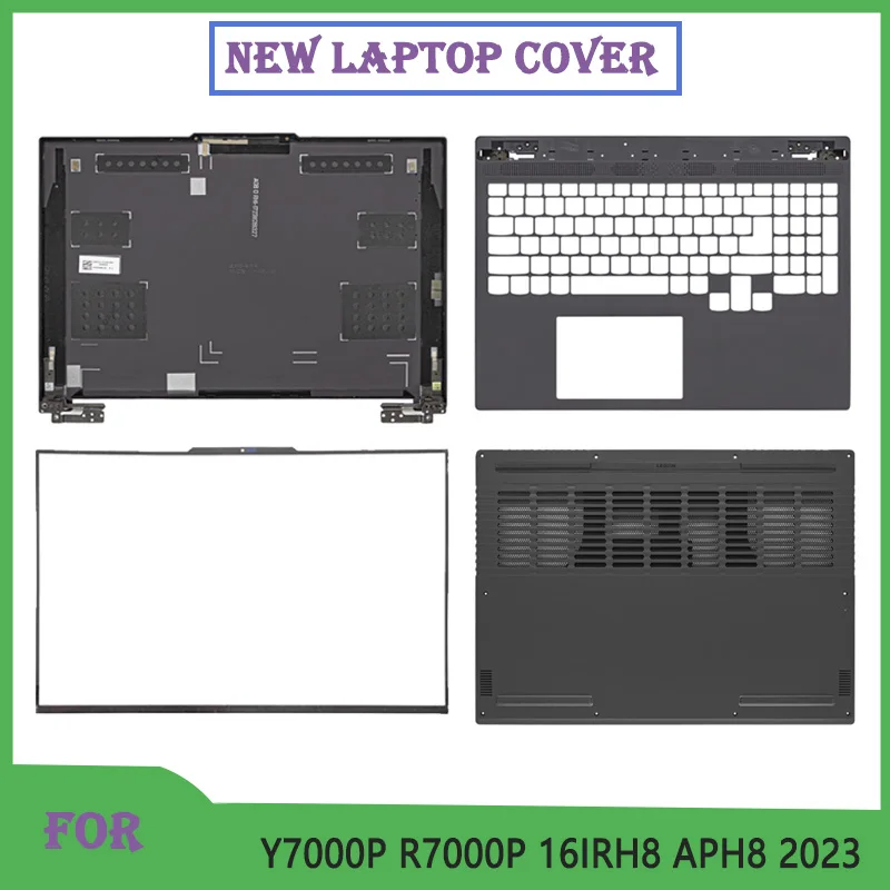 Replace Shell For Legion Slim 5-16IRH8 5-16APH8 Y7000P R7000P 2023 Laptop LCD Back Cover Front Bezel Palmrest Bottom Case