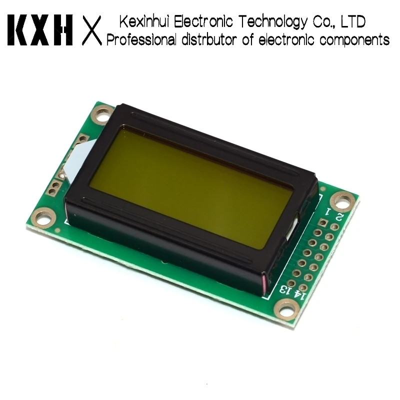 8x2 ЖК-модуля 0802, экран символьного дисплея, синий/желтый, зеленый