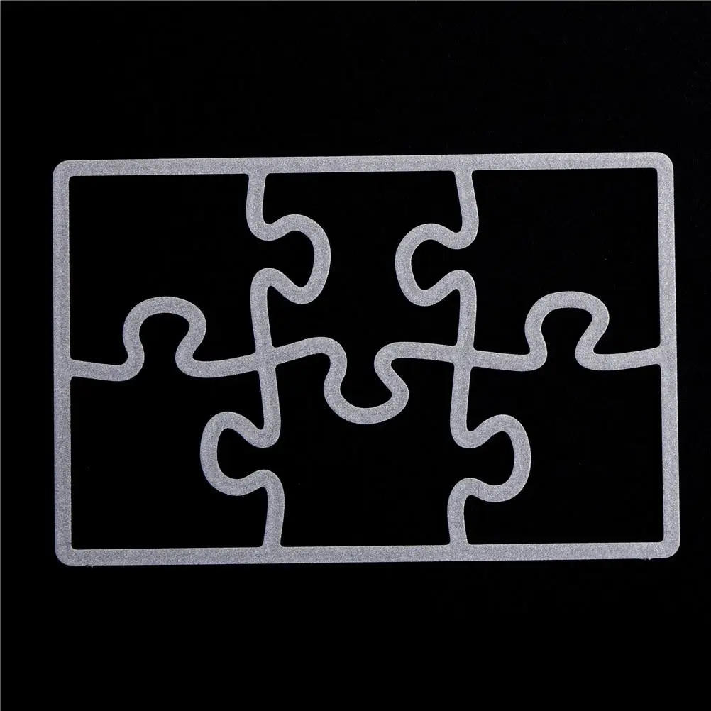 Metal Cutting Dies DIY Scrapbooking Puzzle Embossing Dies Customized Cut Stencils La coupe meurt des pochoirs 6.5*4.2cm