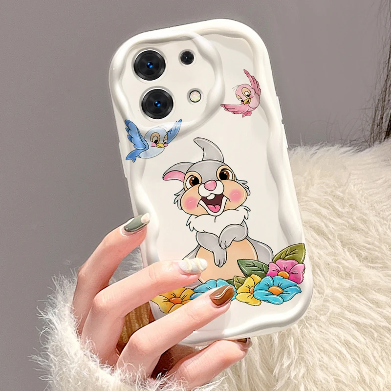 Bambi Thumper Friend For Xiaomi Redmi Note 13 12 12S 11S 11 10 9 8 10A 9C 9T Pro Plus 5G Wave Oil Cover Phone Case