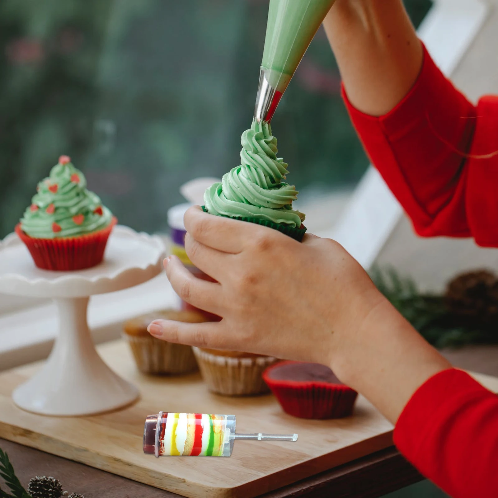 Molde para Pastel en Forma de Tubo, 20 Piezas, Soporte para Pastel Empujable, Herramientas de Repostería de Plástico Reutilizables para Helados, Gelatina, Tartas de Queso, Push Pops