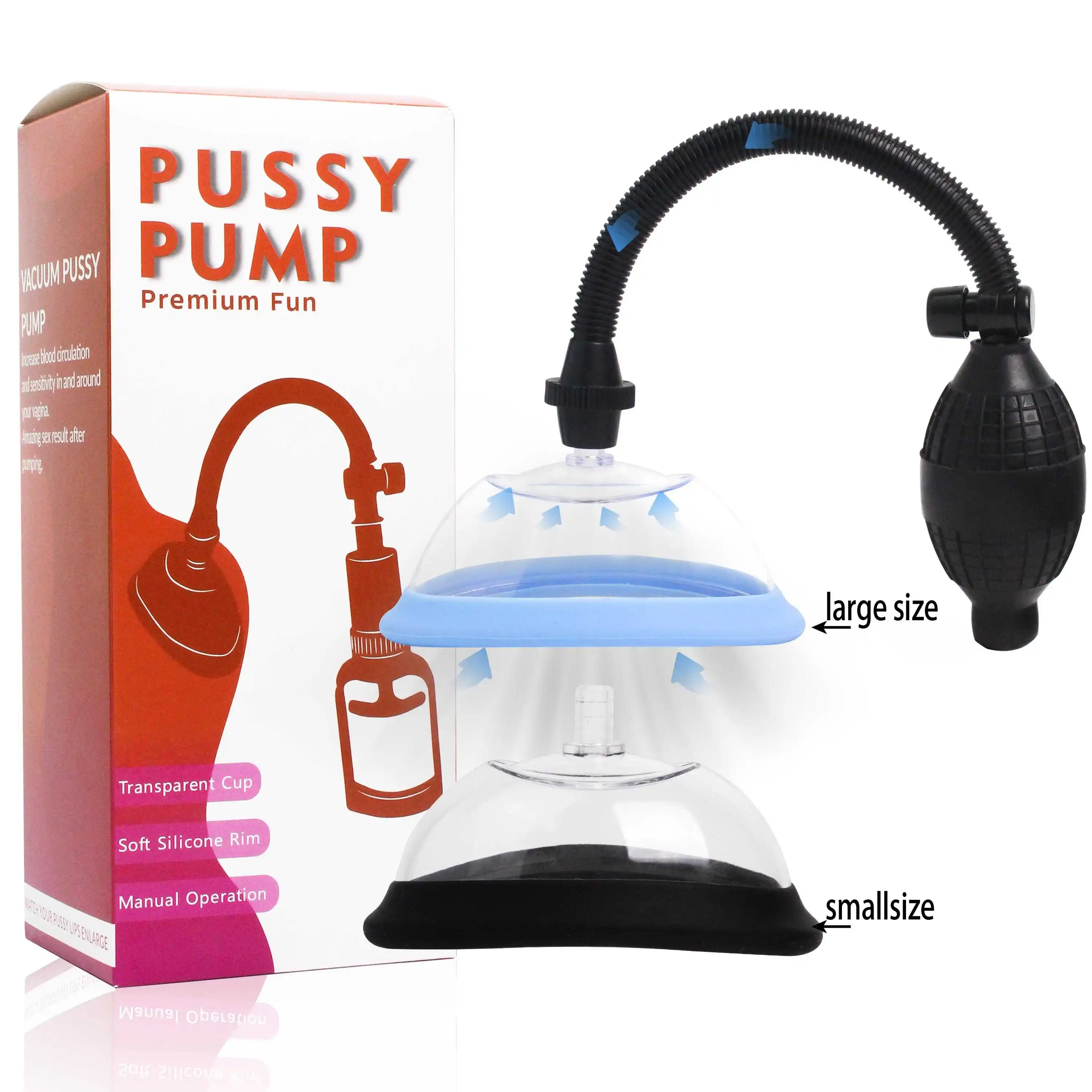 Manual Press Ball Vagina Pump Breast Sucking Massager Vaginal Clitoral Suction Cup Women Nipple Stimulator Enlarge Pump Sex Toys