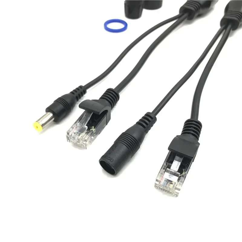 Power over Ethernet for IP Camera with IEEE 802.3af Standard, 10/100M, 12V1A Output, 5.5x2.1mm Connector, Waterproof PoE Splitte