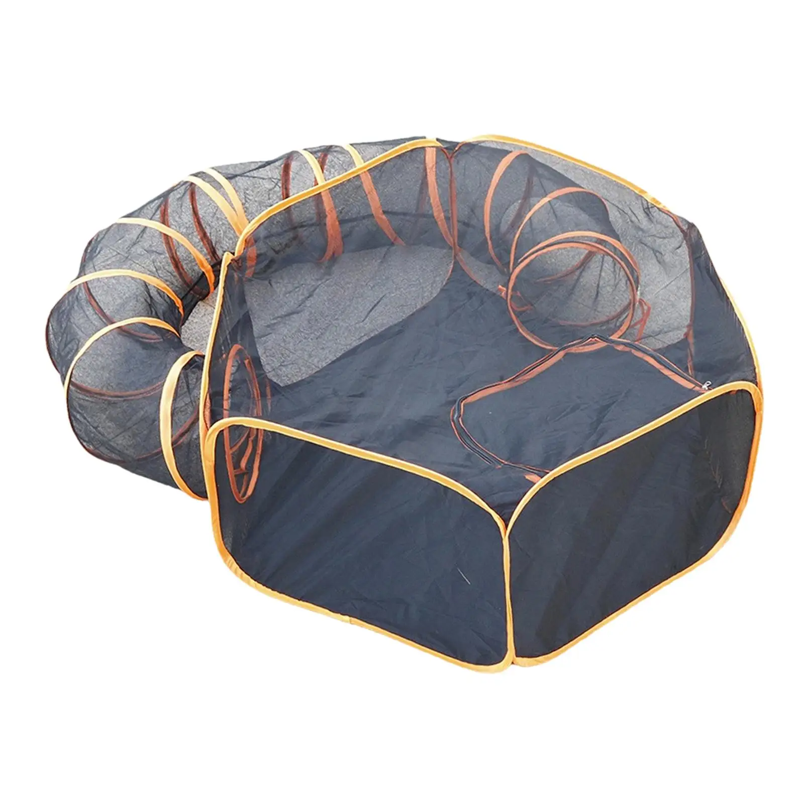 

Cat Tunnels Durable Universal Portable Breathable Foldable Scratching Resistant Net Cage Tent Tunnel for Puppy Dogs